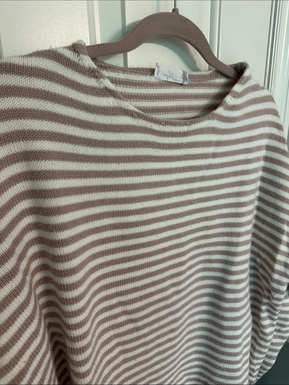 CJLA Wesley Sweater - Lavender/Cream Stripe - Picture 6 of 6